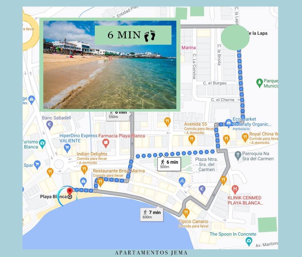 Apartamento Jema, A Un Paso De La Playa Playa Blanca  Eksteriør bilde